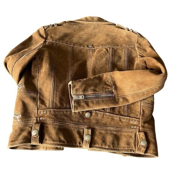 THE KOOPLES Biker Suede Leather Jacket Size XS - Picture 9 of 12